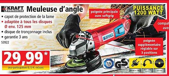 meuleuse d'angle kraft werkzeuge