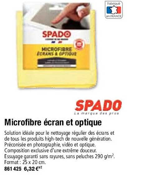 microfibre écran et optique spado