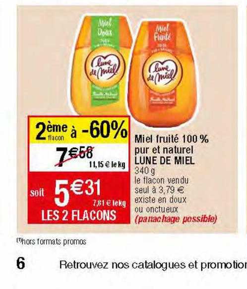 Miel Fruité 100% Pur Et Naturel Lune De Miel