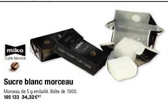miko sucre blanc morceau