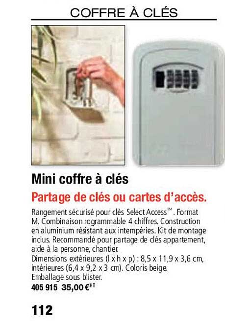 Mini Coffre à Clés