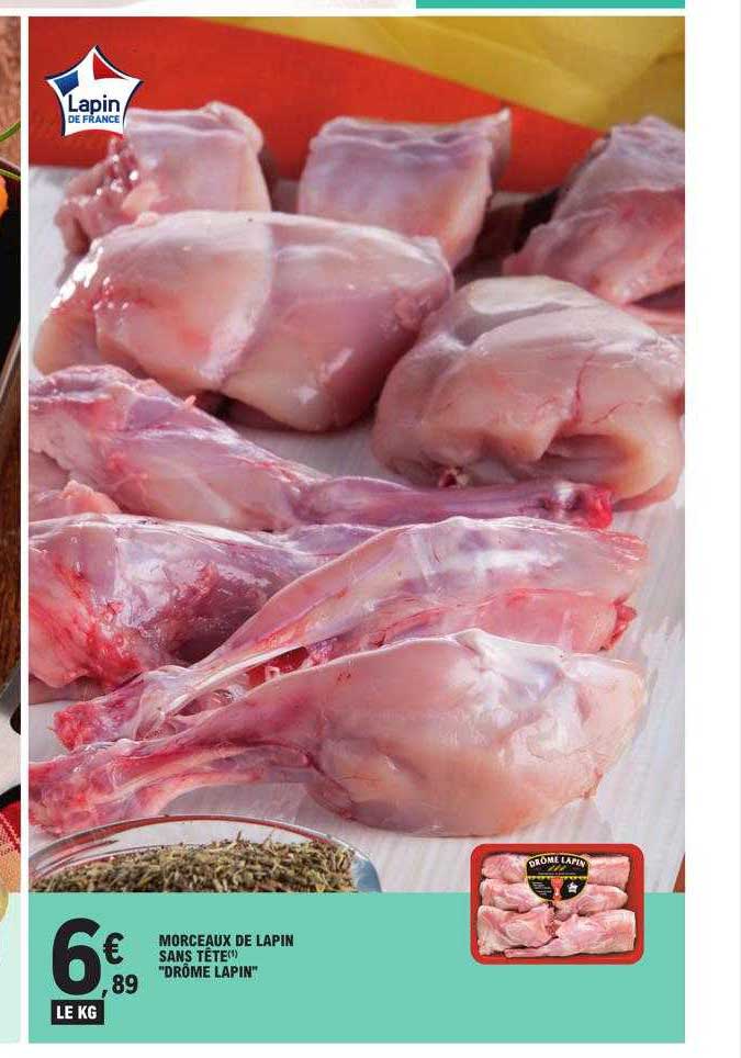 morceaux de lapin sans tête "drome lapin"