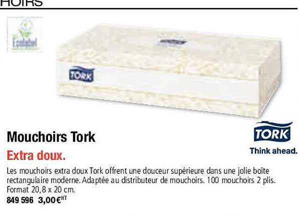 Mouchoirs Tork Extra Doux