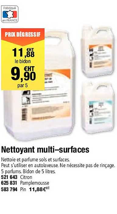 nettoyant multi-surfaces