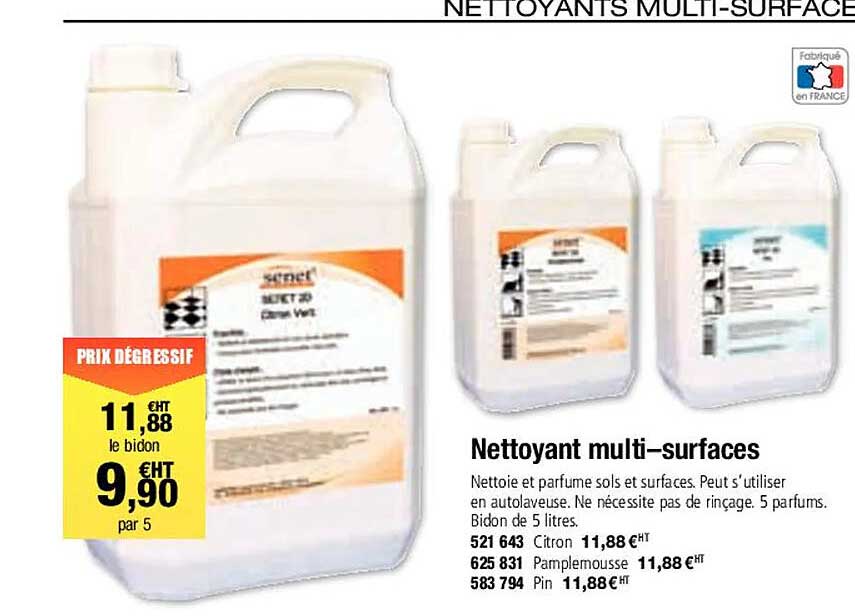 nettoyant multi-surfaces senet