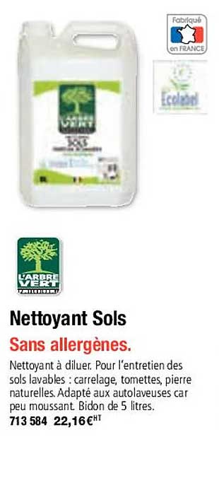 nettoyant sols l'arbre vert