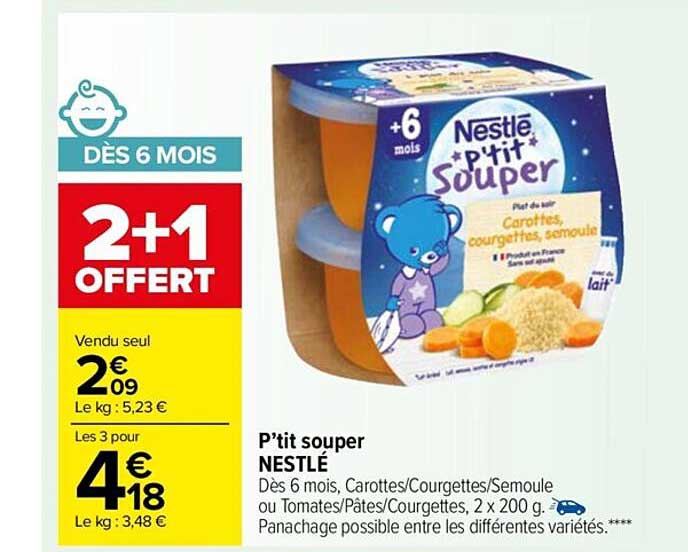 p'tit souper nestlé