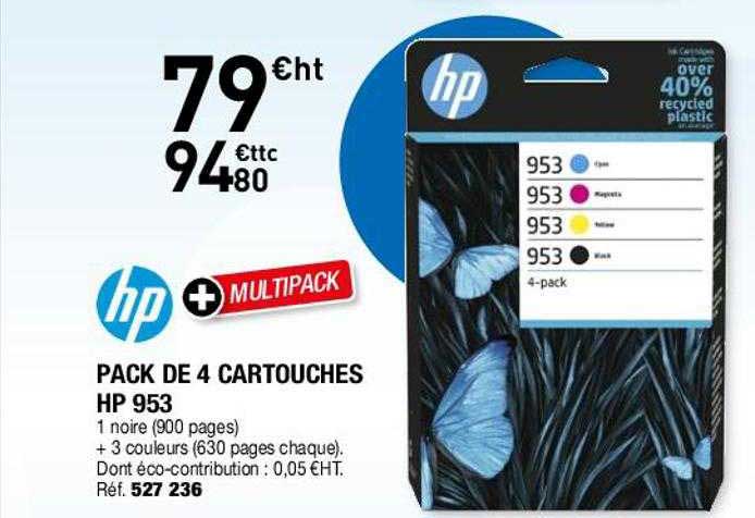 Pack De 4 Cartouches Hp 953