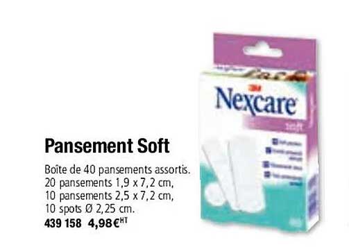 pansement soft nexcare