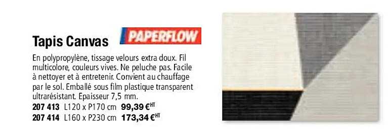 Paperflow Tapis Canvas