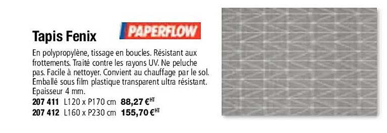 paperflow tapis fenix