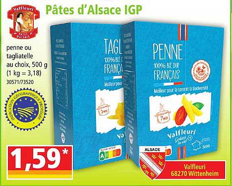Pâtes D'alsace Igp Valfleuri