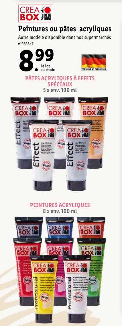 Peintures Ou Pâtes Acryliques