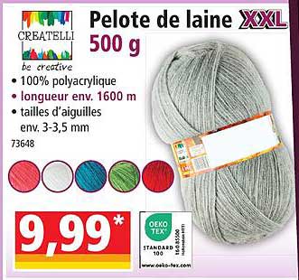 pelote de laine xxl 500 g createlli