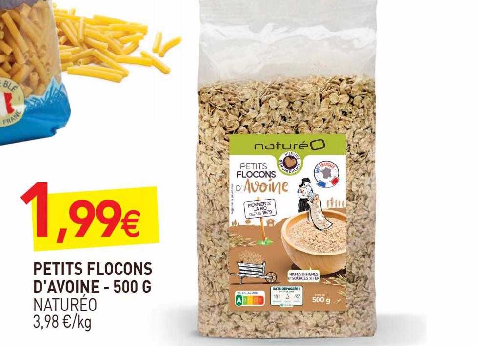petits flocons d'avoine naturéo - 500 g