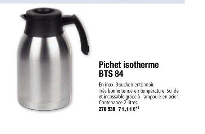 Pichet Isotherme Bts 84
