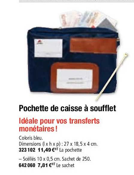 Pochette De Caisse à Soufflet