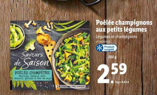 Poêlée Champignons Aux Petits Légumes
