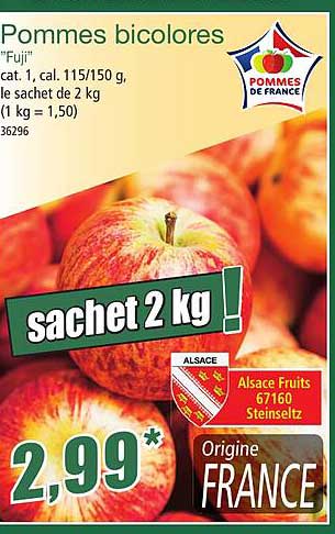 Pommes Bicolores "fuji"