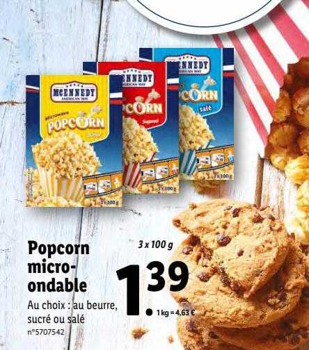 popcorn micro-ondable mcennedy
