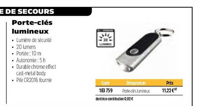 Porte-clés Lumineux