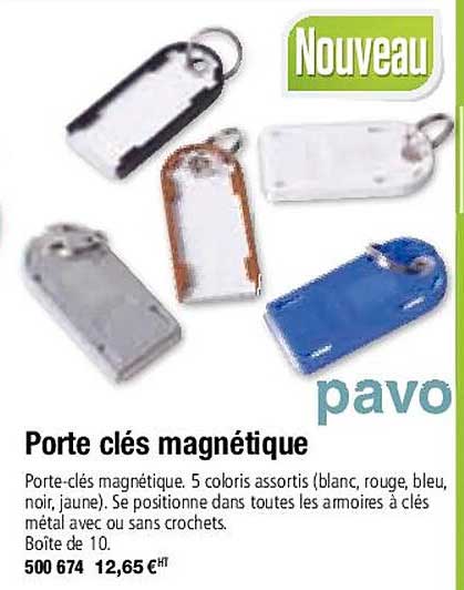 porte clés magnétique pavo