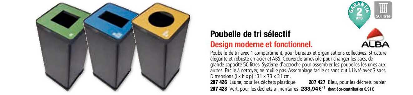 poubelle de tri sélectif