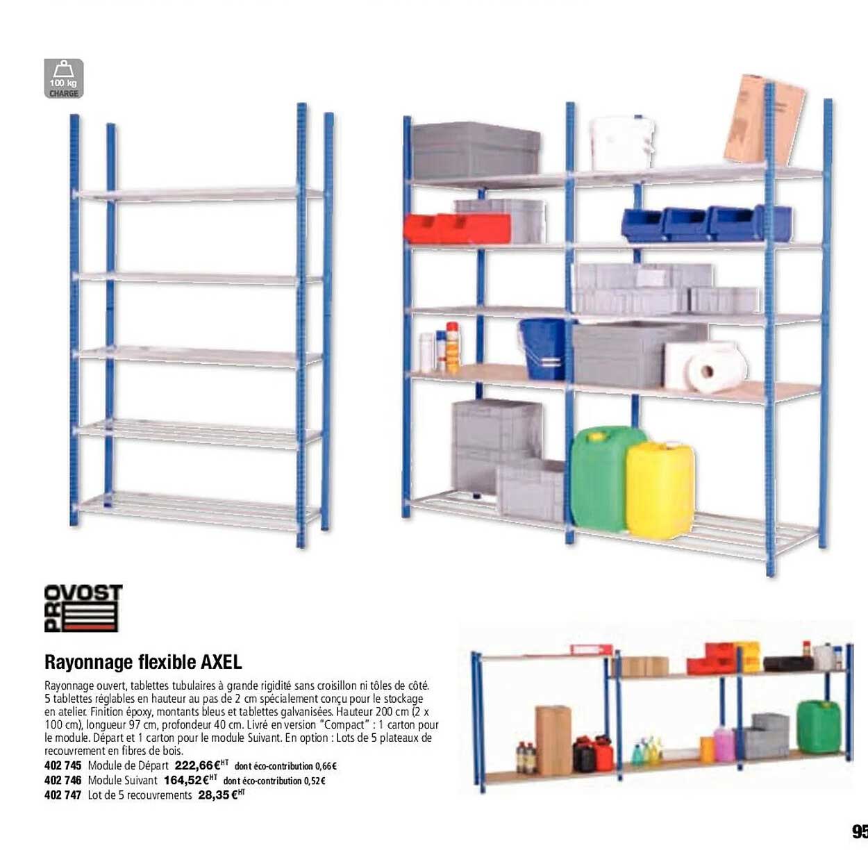 Provost Rayonnage Flexible Axel