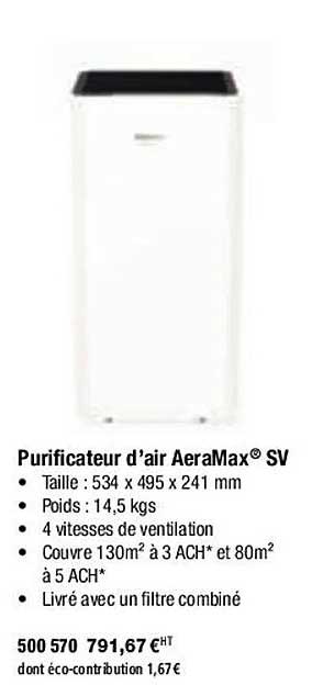 Purificateur D'air Aeramax Sv