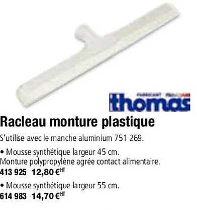 racleau monture plastique thomas
