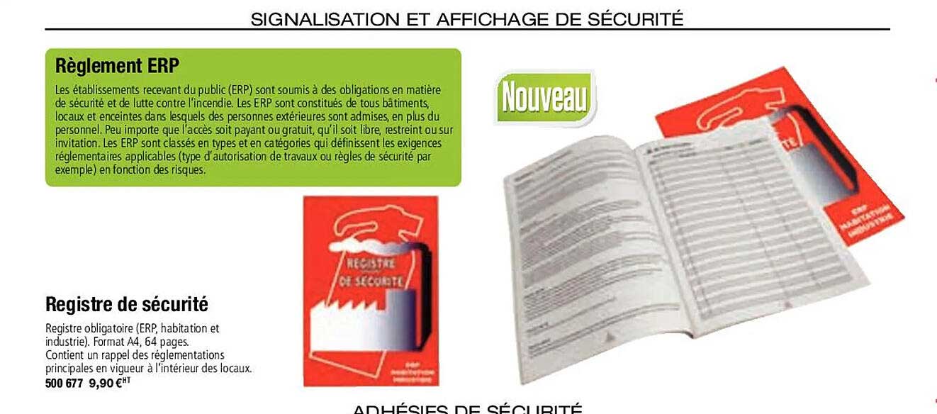 registre de sécurité