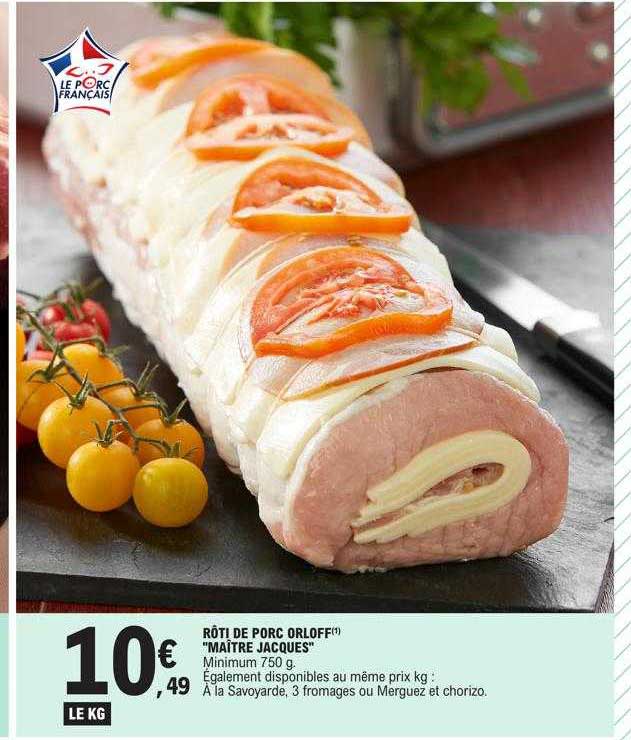 rôti de porc orloff "maître jacques"