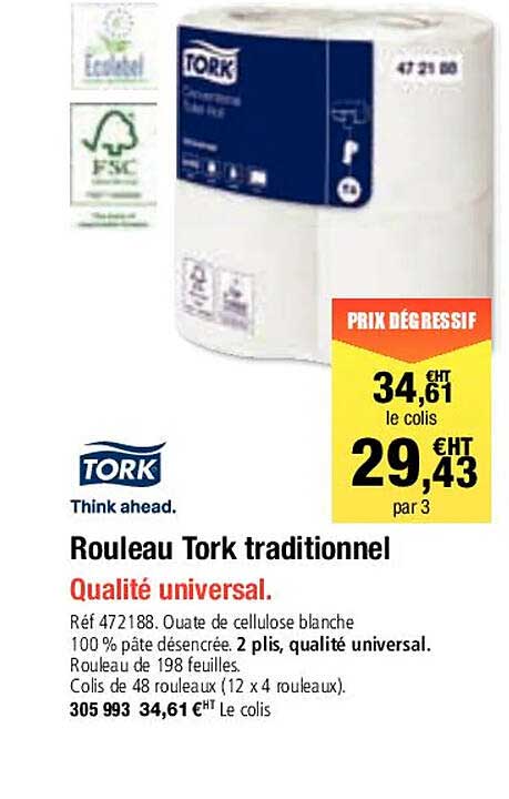 Rouleau Tork Traditionnel