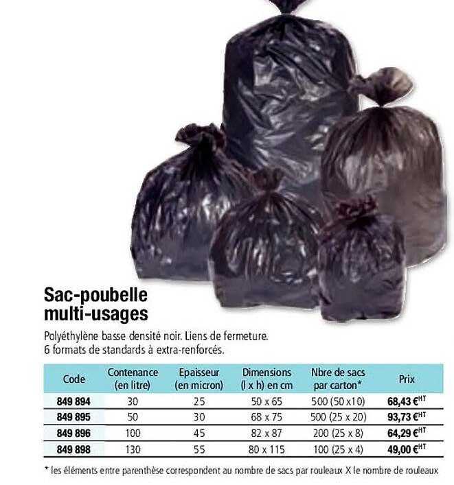 Sac-poubelle Multi-usages