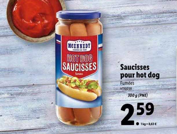 saucisses pour hot dog