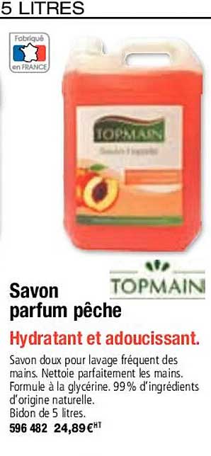 Savon Parfum Pêche Topmain