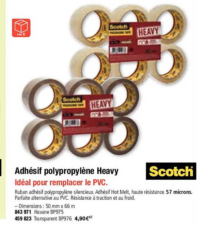 scotch adhésif polypropylène heavy