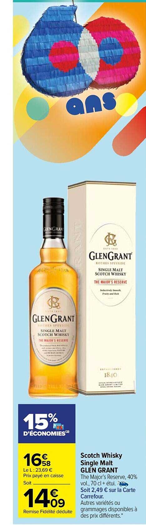 scotch whisky single malt glen grant