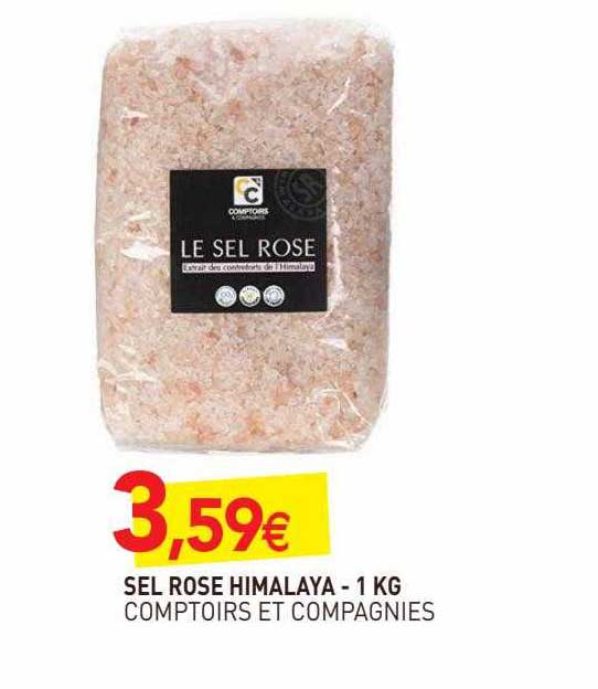 sel rose himalaya comptoirs et compagnies - 1 kg