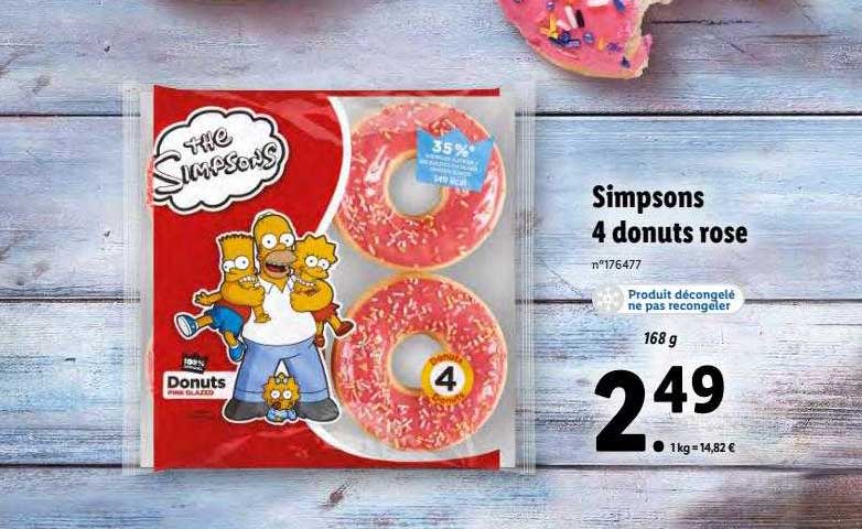 simpsons 4 donuts rose