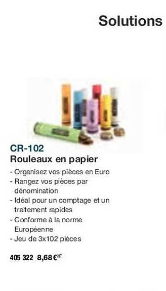solutions cr-102 rouleaux en papier