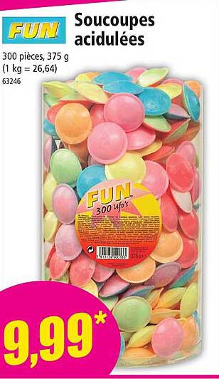Soucoupes Acidulées Fun
