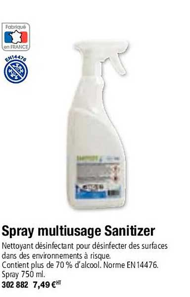 spray multiusage sanitizer
