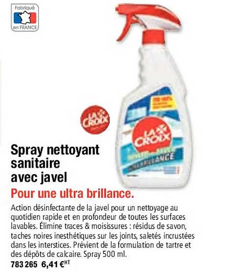 Spray Nettoyant Sanitaire Avec Javel