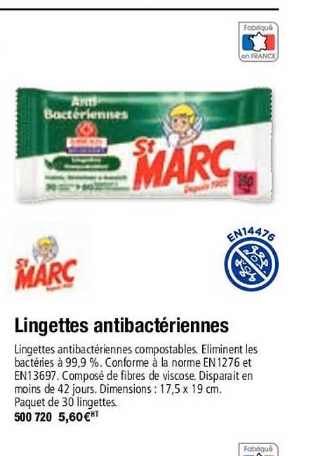 st marc lingettes antibactériennes