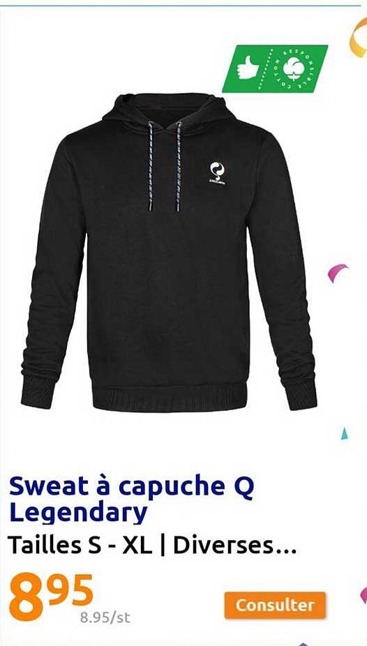 sweat à capuche q legendary