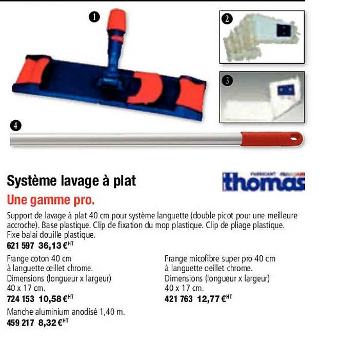 Système Lavage à Plat Thomas