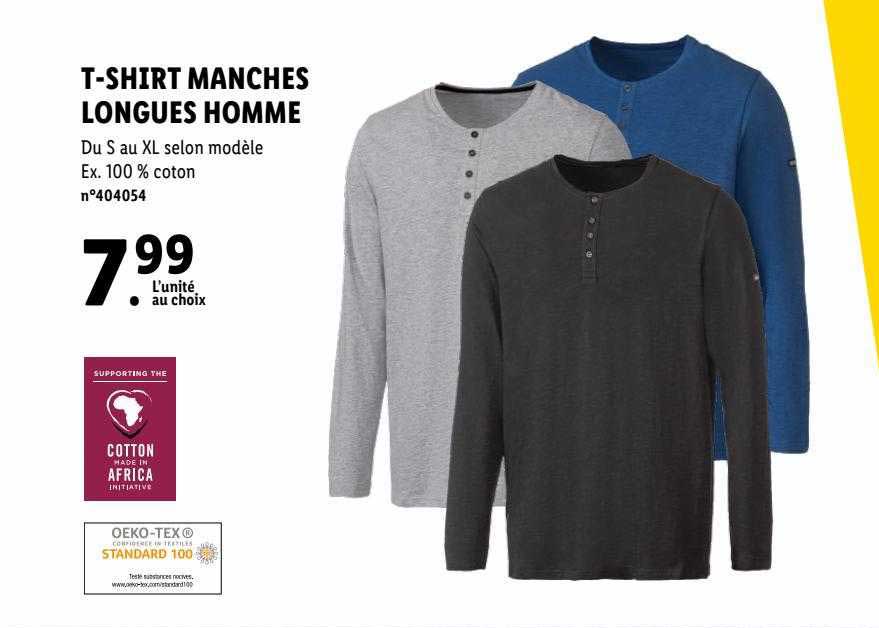 t-shirt manches longues homme