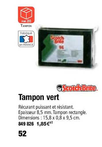 tamon vert scotch brite
