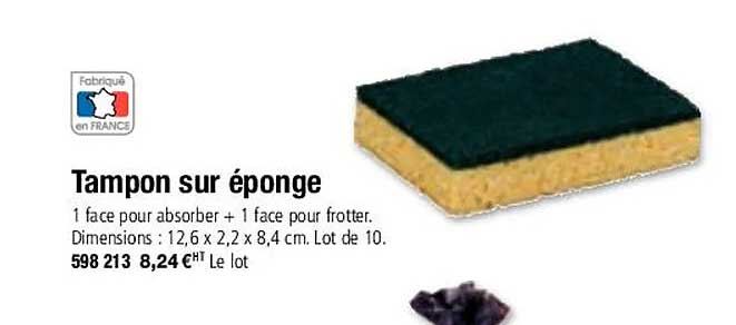 tampon sur éponge
